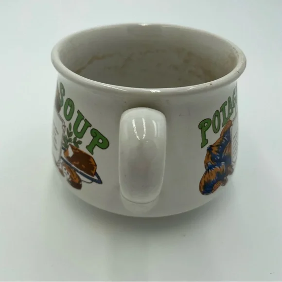 Vintage 70s French Onion Soup Recipe Mug | Potage à l’Oignon Bilingual - Picture 3 of 5